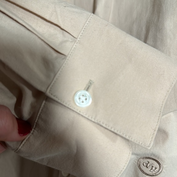 W.concept beige oversized shirt Depound [EXCLUSIVE] one size - Picture 6 of 8